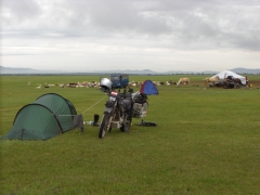 Mein letzter Lagerplatz in der Mongolei
