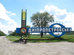Oblast Dnipropetrovsk - quasi die Landesgrenze